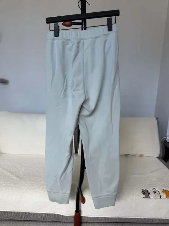 Abercrombie & Fitch A&F Collection Sage Green Graphic Fleece Joggers - Picture 2 of 4